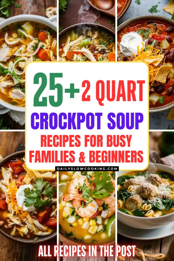 25 2 Quart CrockPot Soup Recipes