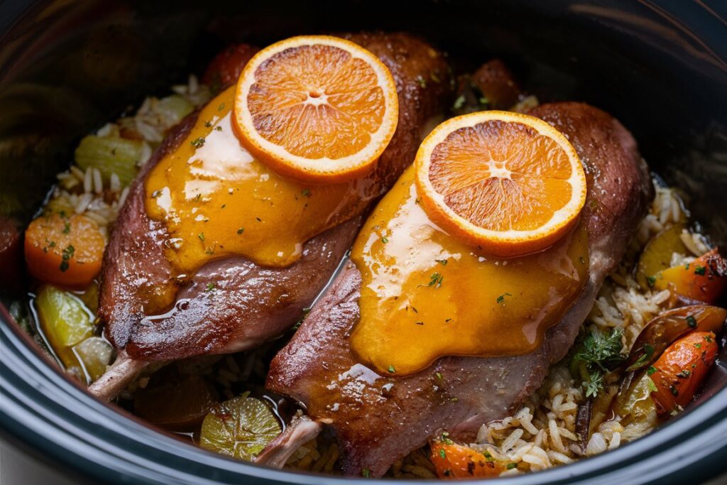 Crock Pot Duck with Orange Glaze