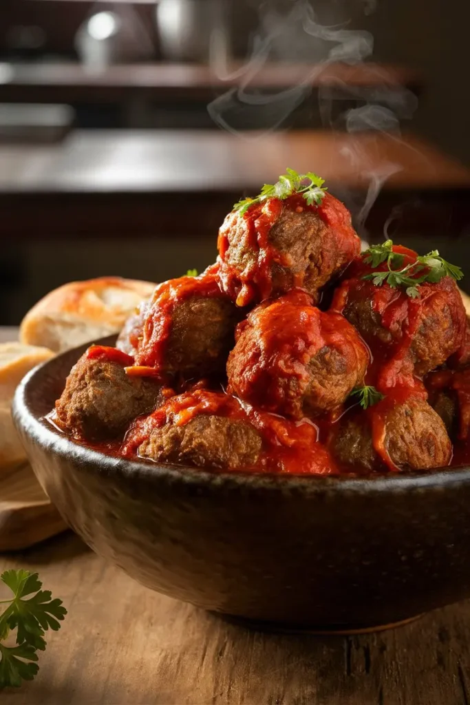 Slow Cooker Barbacoa Meatballs