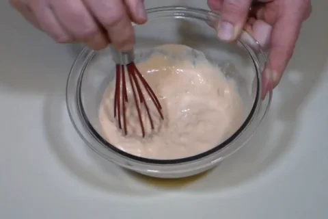 Step 03 Whisk until smooth