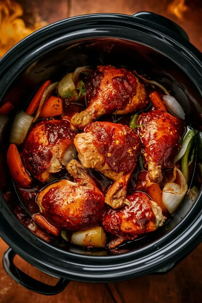 Crockpot Barbecue Chicken Dump