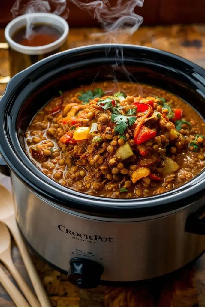 Crockpot Lentil Curry Dump