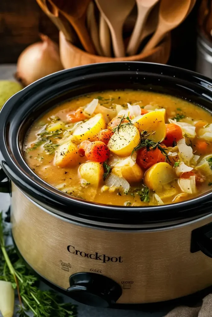 Crockpot Potato Soup Dump