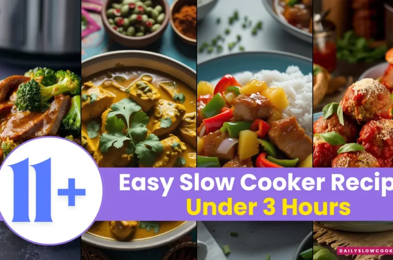 _Easy Slow Cooker Recipes Under 3 Hours