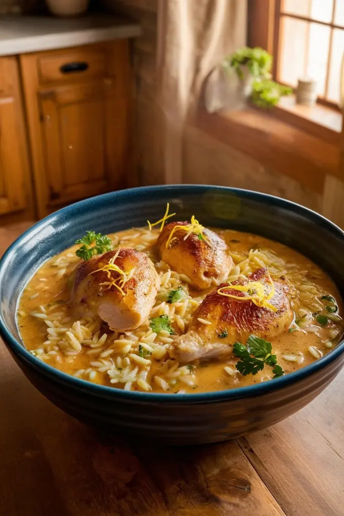 Slow Cooker Marry Me Chicken Orzo