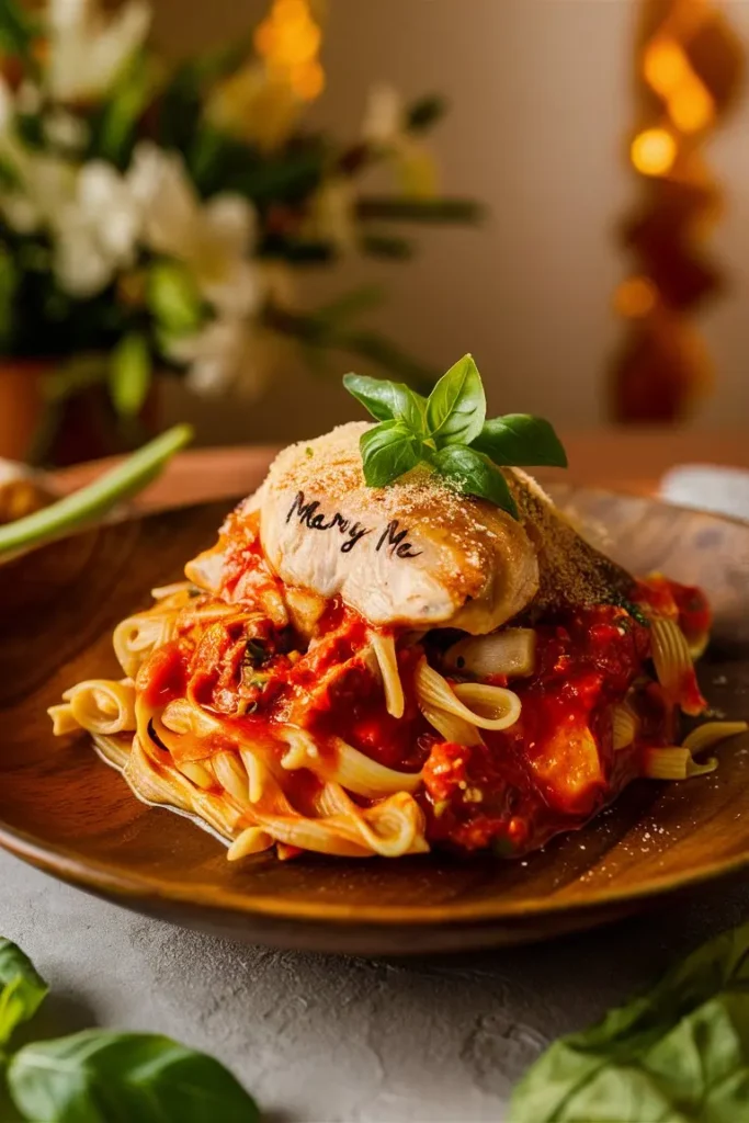 Slow Cooker Marry Me Chicken Pasta