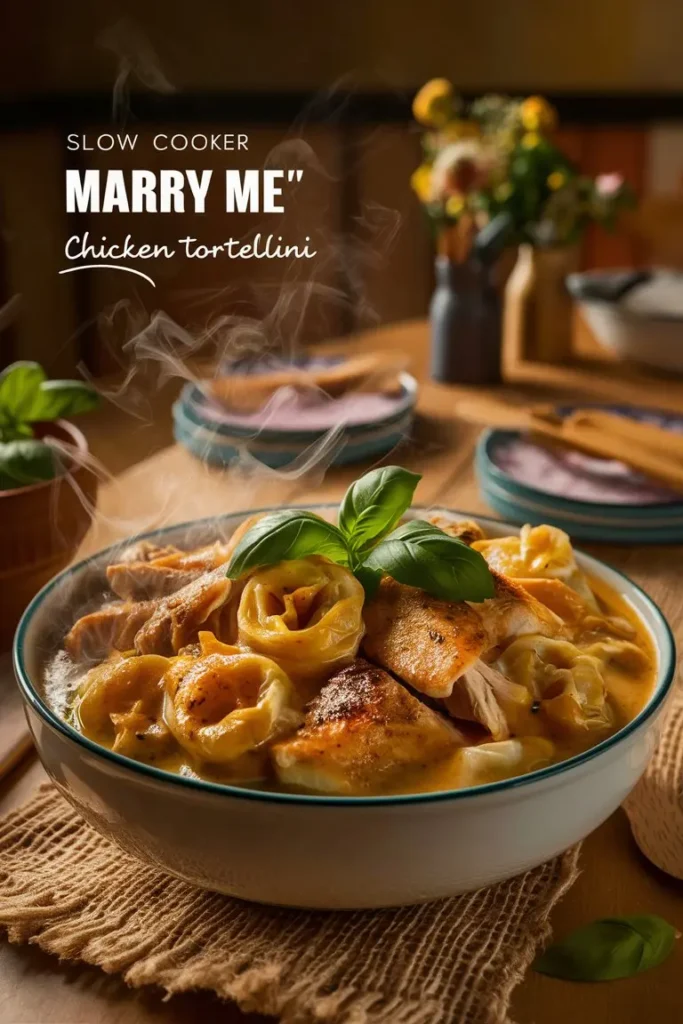 Slow Cooker Marry Me Chicken Tortellini