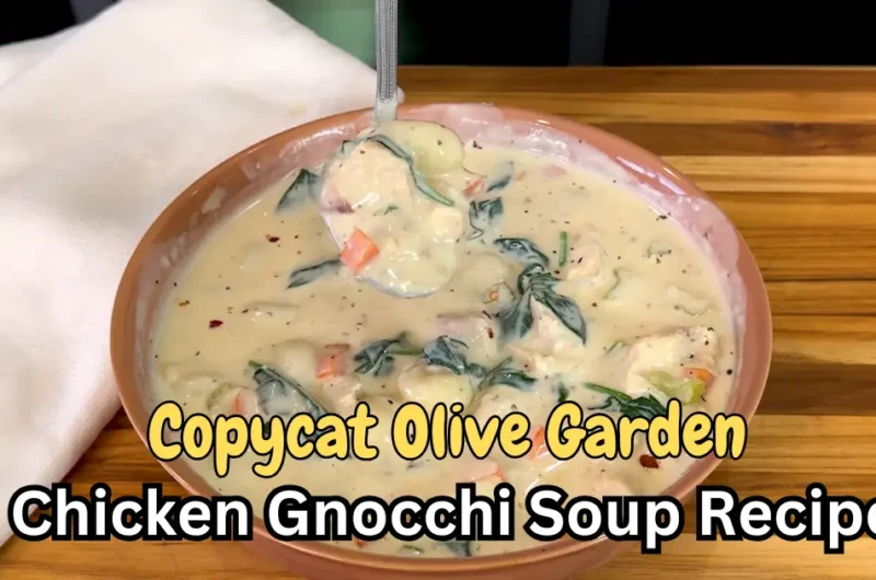 Copycat Olive Garden Chicken Gnocchi soup Recipe