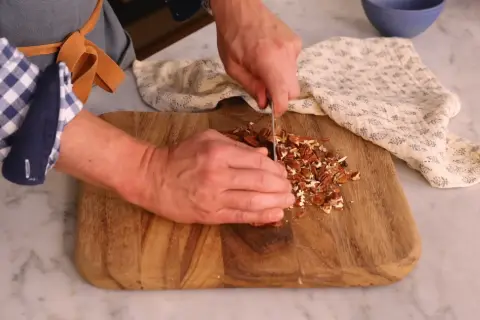 Toast Chop the Pecans