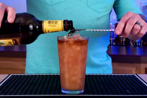 Top with Dark Rum