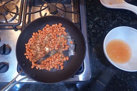 Add butter and spices