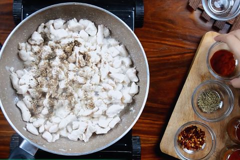 Add garlic and spices