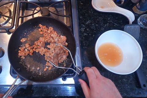 Mash the beans
