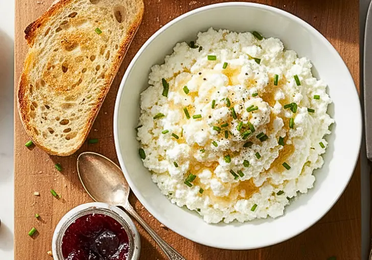 cottage cheese with bread