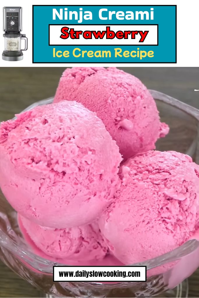 Ninja Creami Strawberry Ice Cream