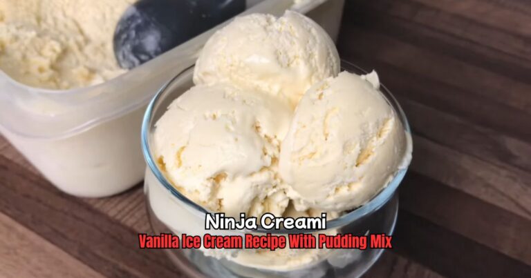 Ninja Creami Vanilla Ice Cream Recipe With Pudding Mix