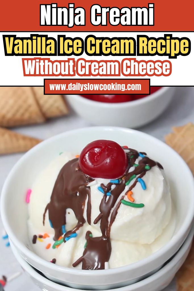 Ninja Creami Vanilla Ice Cream Without Cream Cheese