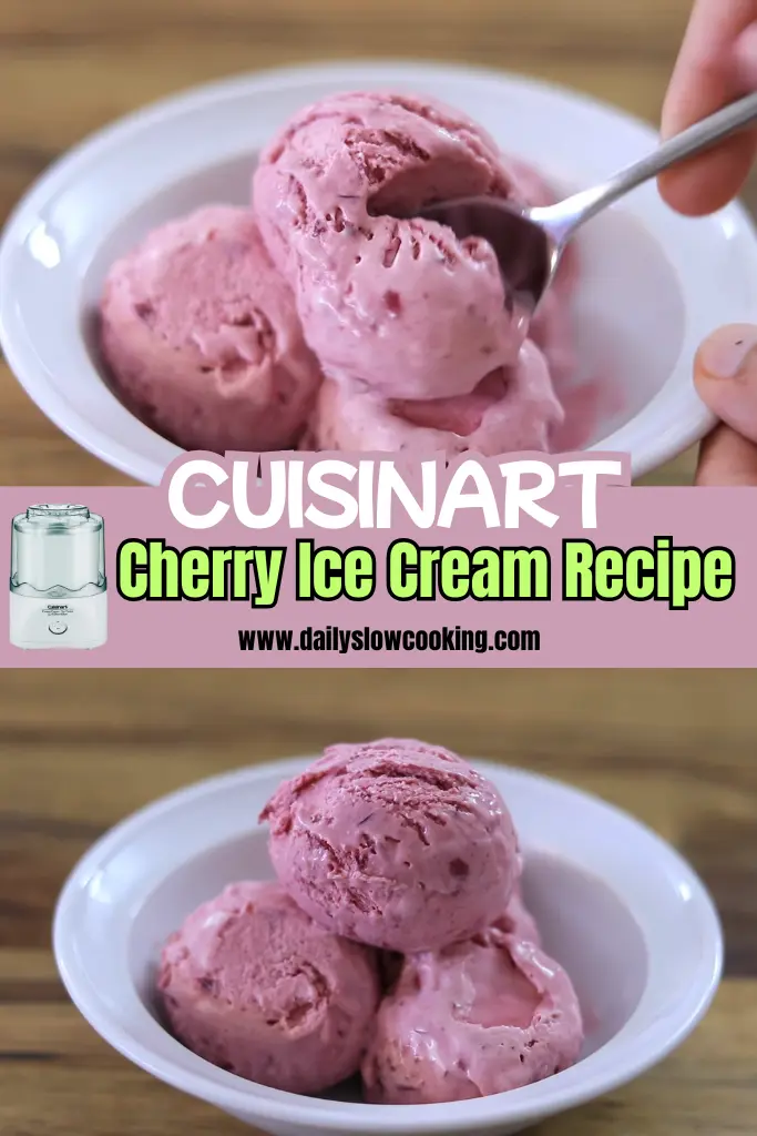 Cuisinart Cherry Ice Cream