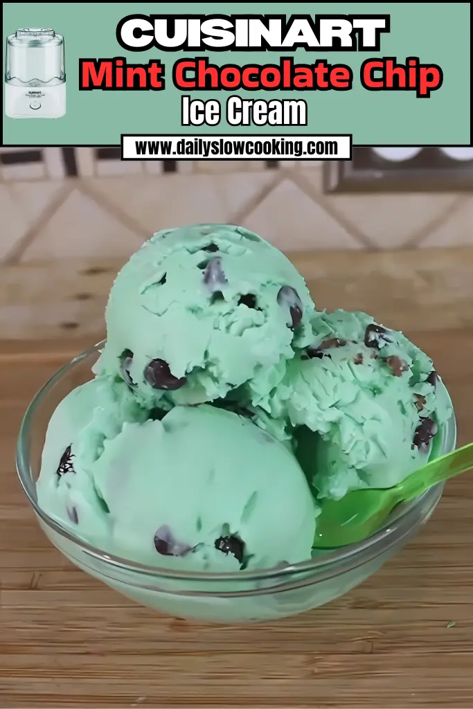 Cuisinart Mint Chocolate Chip Ice Cream Recipe