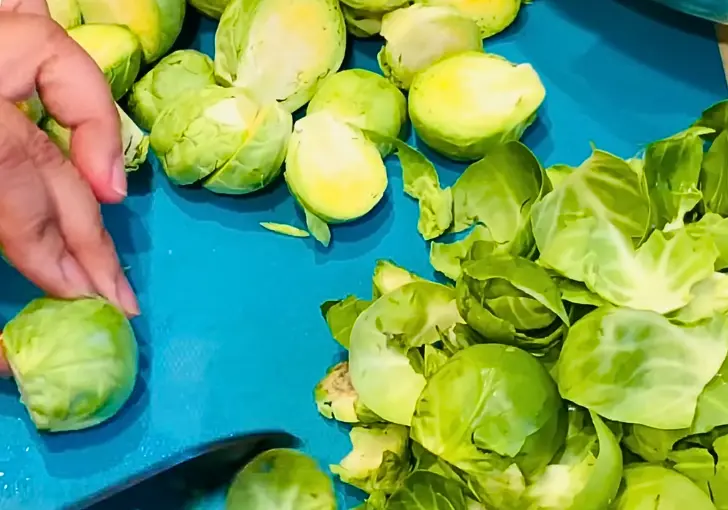 Step 1 – Prep the Brussels Sprouts