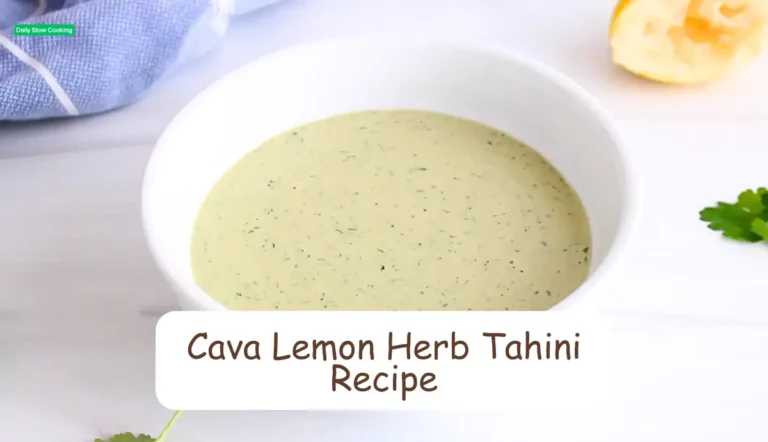 Cava Lemon Herb Tahini Recipe