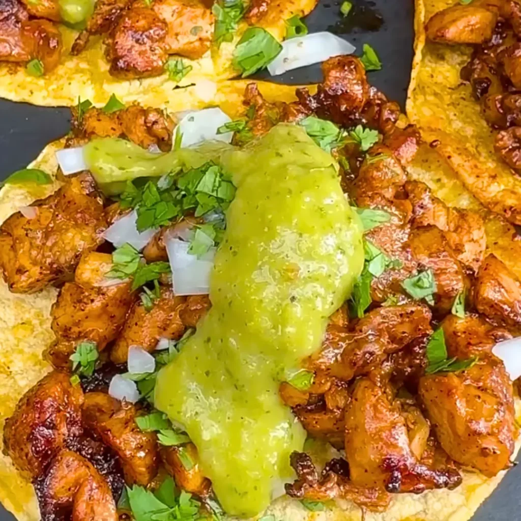 Tacos with Jalapeno Hot Sauce