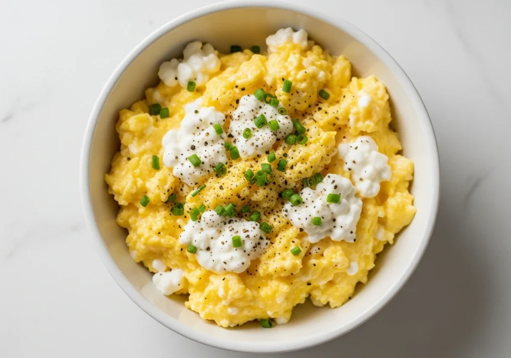 Creamy Cottage Cheese Eggs