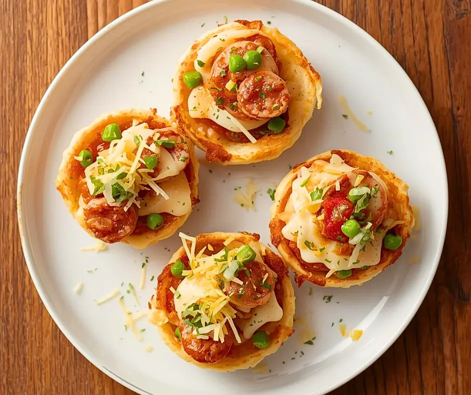 Creative Bologna Cups with Peas and Cheese