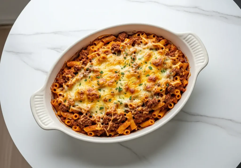 Easy Pasta and Beef Casserole