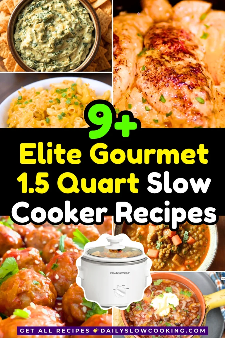 Elite Gourmet 1.5 Quart Slow Cooker Recipes