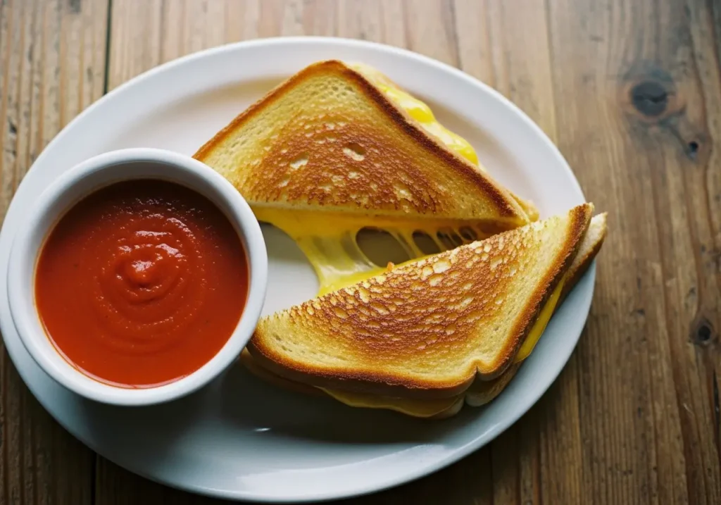 Grilled Cheese with Tomato Soup Dip