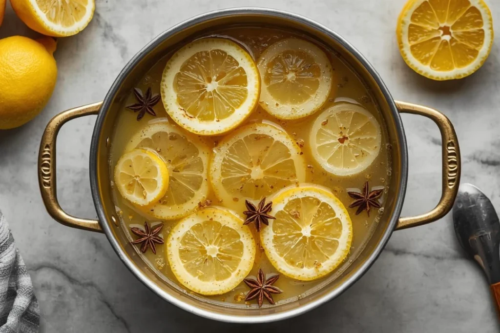 Lemon Cardamom and Clove Spring Simmer Pot