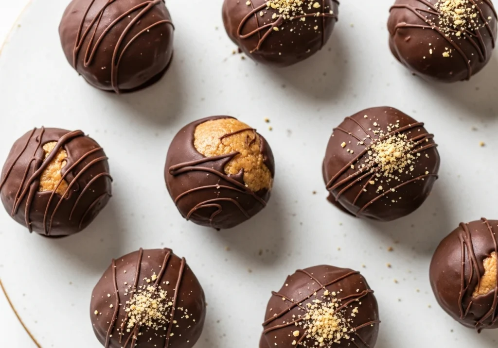 No Bake Chocolate Peanut Butter Bites