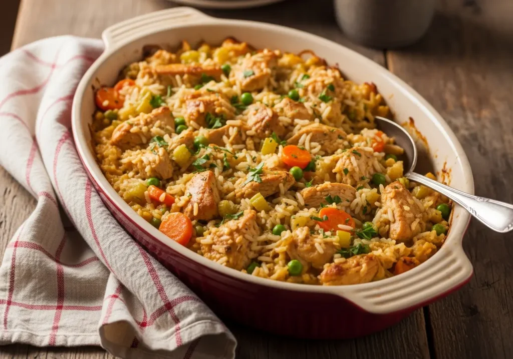 Old Fashioned Chicken and Rice Bake
