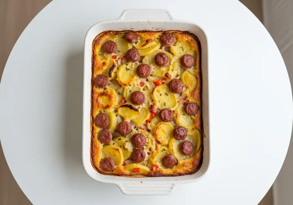 Simple Sausage and Potato Bake