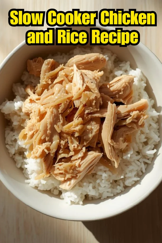 Slow Cooker Chicken and Rice Recipe