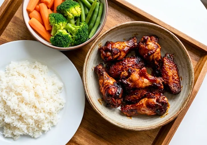 2 Ingredient Crockpot Chicken Wings Serving 1