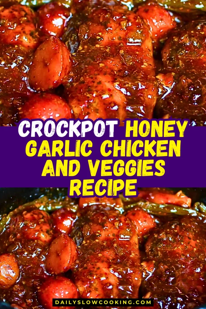 CrockPot Honey Garlic Chicken and Veggies Recipe 1