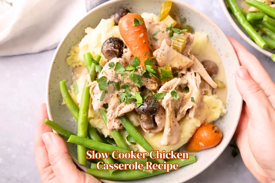 Easy Homemade Slow Cooker Chicken Casserole Recipe