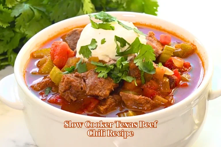 Slow Cooker Texas Beef Chili Recipe