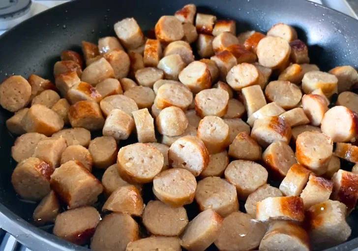 Step 1 Brown the Sausages