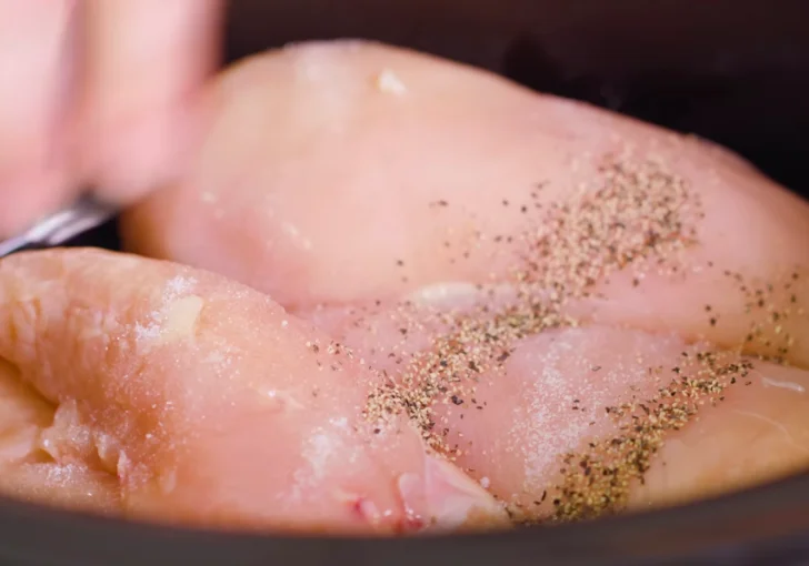 Step 1 Layer the Chicken