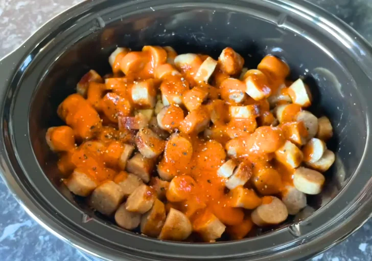 Step 3 Add the Sausages and Tomato Soup