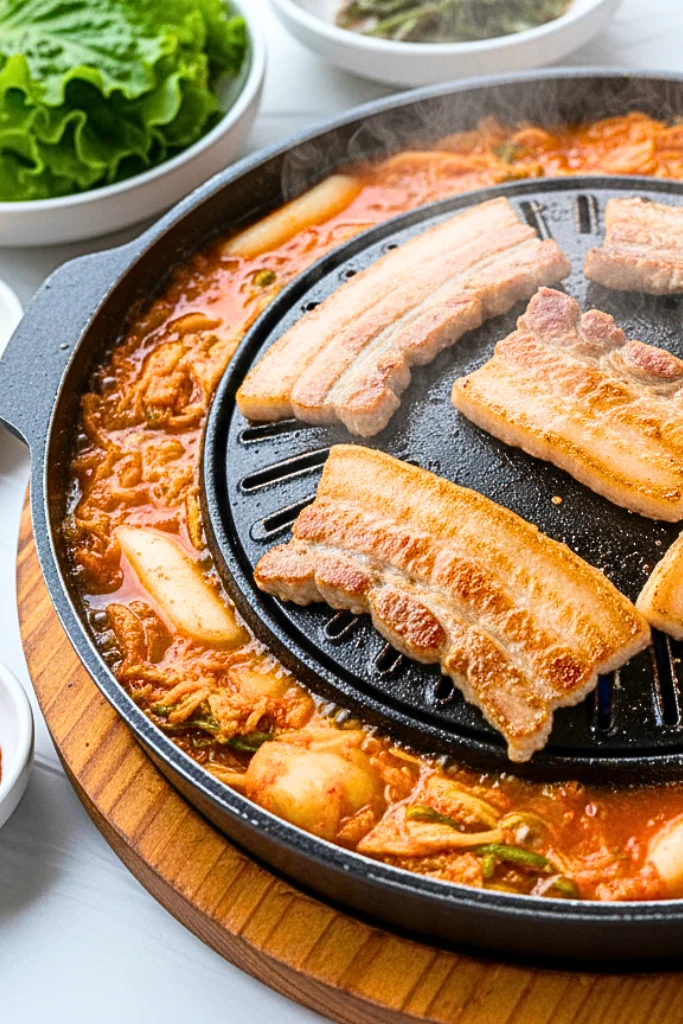 Pork Belly Korean BBQ Hot Pot