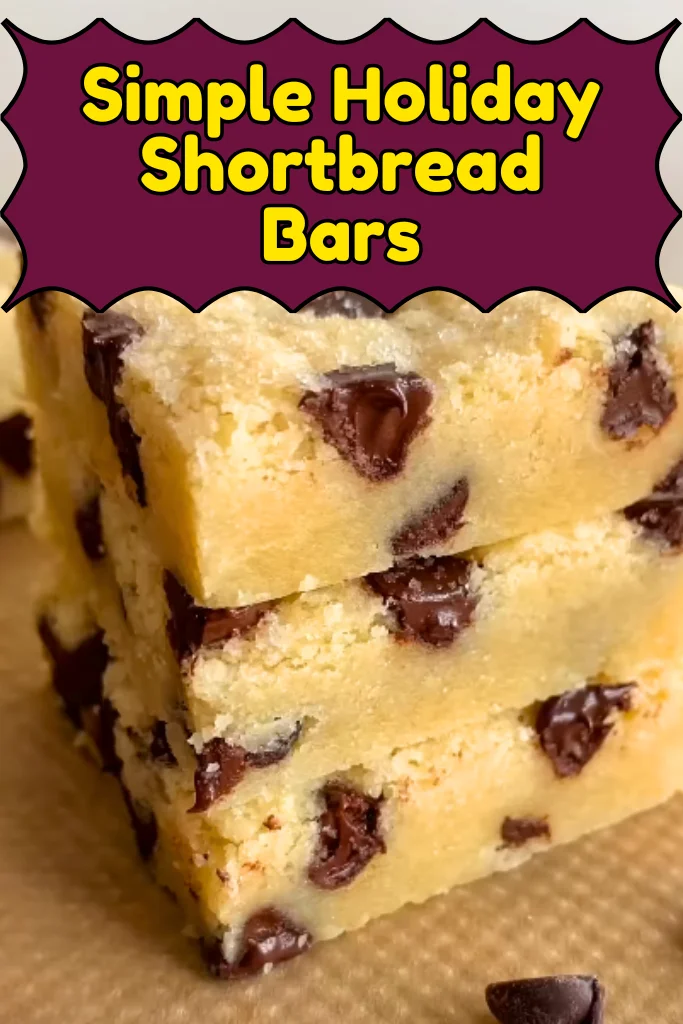 Simple Holiday Shortbread Bars