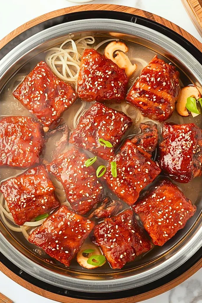Spicy Galbi Korean BBQ Hot Pot