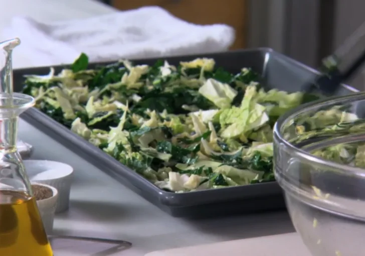 Step 1 Prepare the Oven and Greens