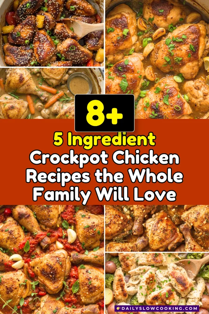 5 Ingredient Crockpot Chicken Recipes the Whole Family Will Love