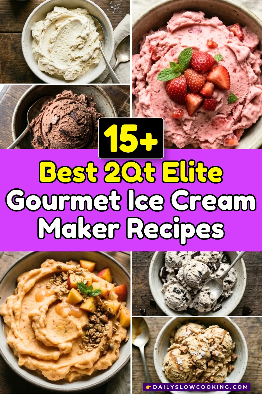 Irresistible 2QT Elite Gourmet Ice Cream Maker Recipes for Every Craving