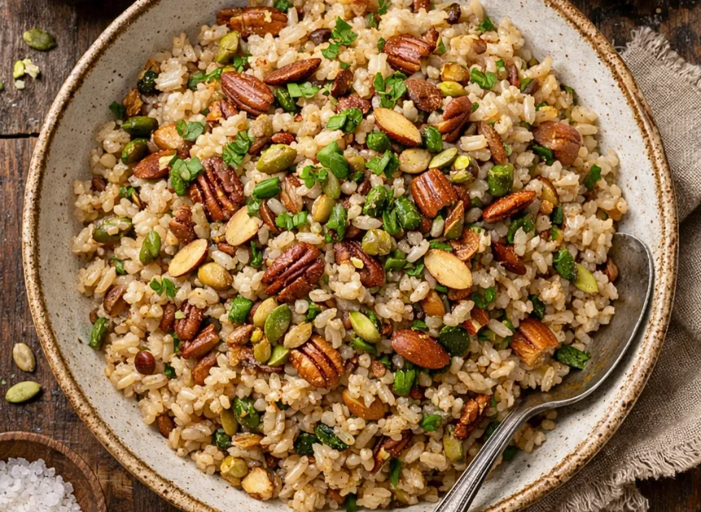 Brown Rice With a Nutty Twist